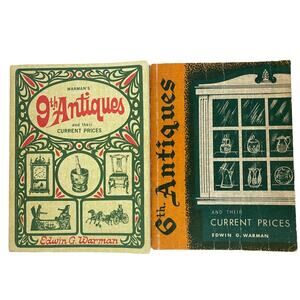 1960s Warman's 6th & 9th Annual Antiques and Their Current Price Guide PB Book